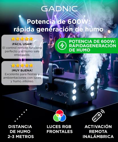 Mini Maquina de Humo Gadnic Portátil Con Luz LEDS - 1
