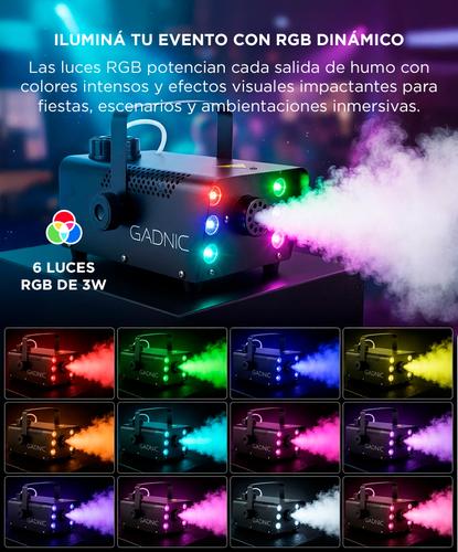 Mini Maquina de Humo Gadnic Portátil Con Luz LEDS - 3