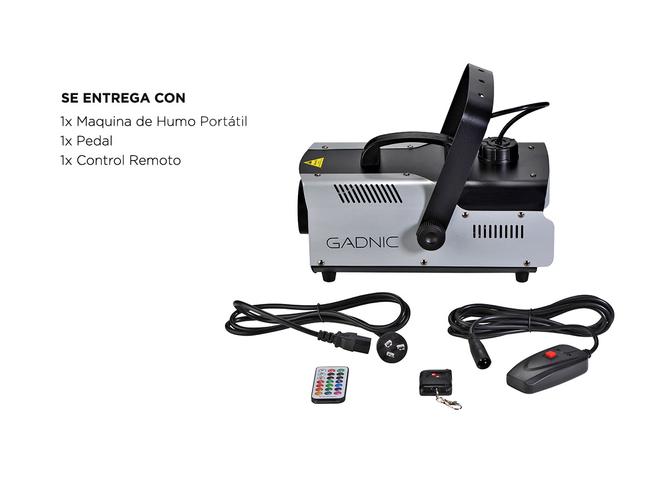 Maquina de Humo Gadnic Con Luz RGB Inalambrica Con Control Remoto 900w - 5