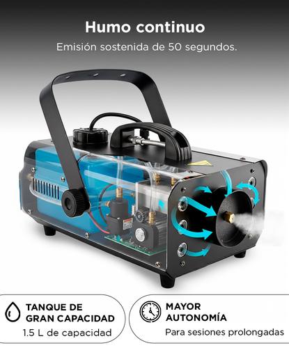 Maquina de Humo Gadnic Con Luz RGB Inalambrica Con Control Remoto 900w Outlet - 4
