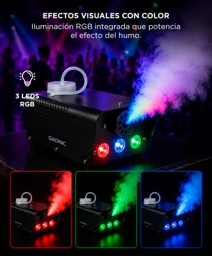 Máquina De Humo Gadnic 400W Luz LED RGB Alcance 4 Mts - 3
