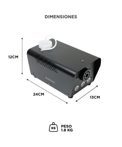 Máquina De Humo Gadnic 400W Luz LED RGB Alcance 4 Mts - 5