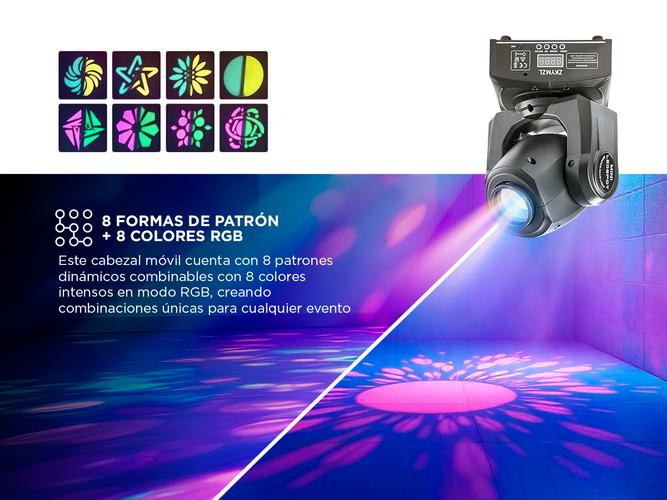 Luz LED Para DJ Gadnic Cabezal Móvil 40w Bid Dipper 220v  - 2
