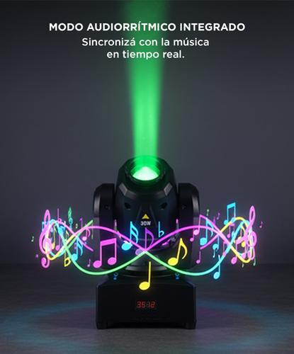 Luz LED Para DJ Gadnic Cabezal Móvil 30w Bid Dipper 220v  - 3