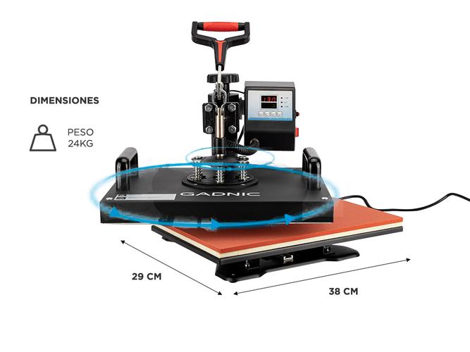 Máquina de Sublimado Estampado Gadnic MS2 Combinada Multifuncional 8 en 1 - 5