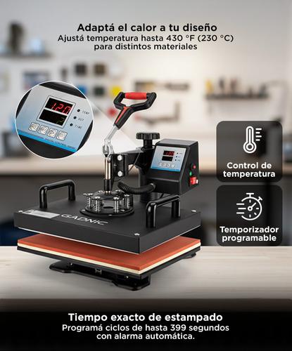 Máquina de Sublimado Estampado Gadnic MS2 Combinada Multifuncional 8 en 1 - 2