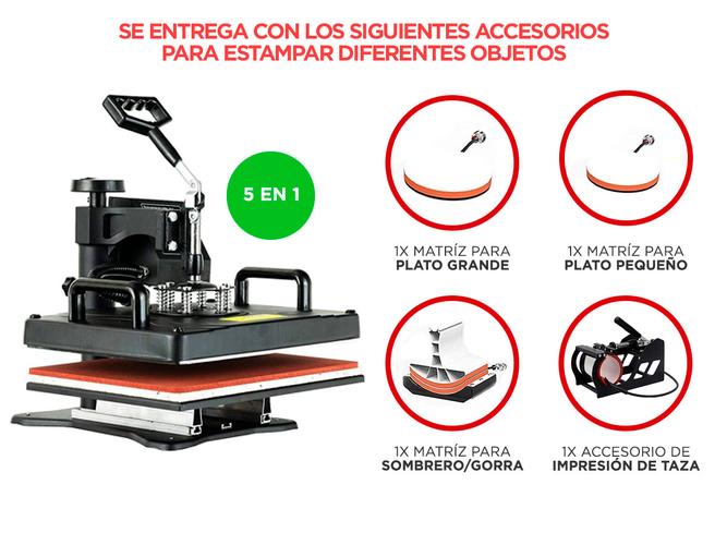 Máquina de Sublimado Combinada Gadnic MS4 Multifuncional 5 en 1 - 2