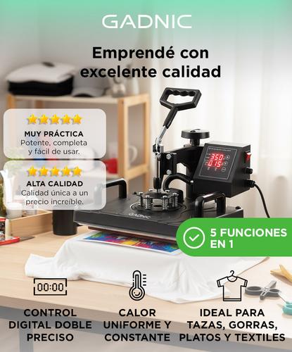 Máquina de Sublimado Combinada Gadnic MS4 Multifuncional 5 en 1 - 1
