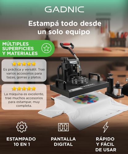 Máquina de Estampado Combinada Gadnic MS5 Multifuncional Diez en Uno - 1