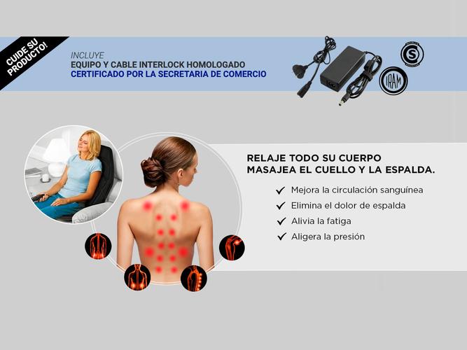 Masajeador Gadnic Alamo Cuello, Espalda y Glúteos 5 Modos Terapia de Calor - 2