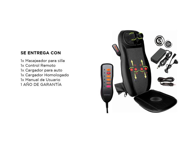 Masajeador Gadnic Alamo Cuello, Espalda y Glúteos 5 Modos Terapia de Calor - 6