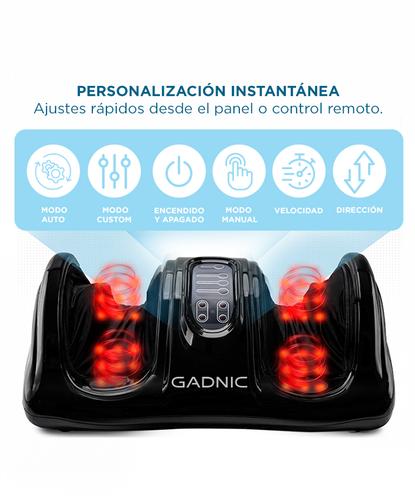 Masajeador Gadnic Healthy Feet Pies Tobillos y Pantorrillas 3 Modos Digital - 3