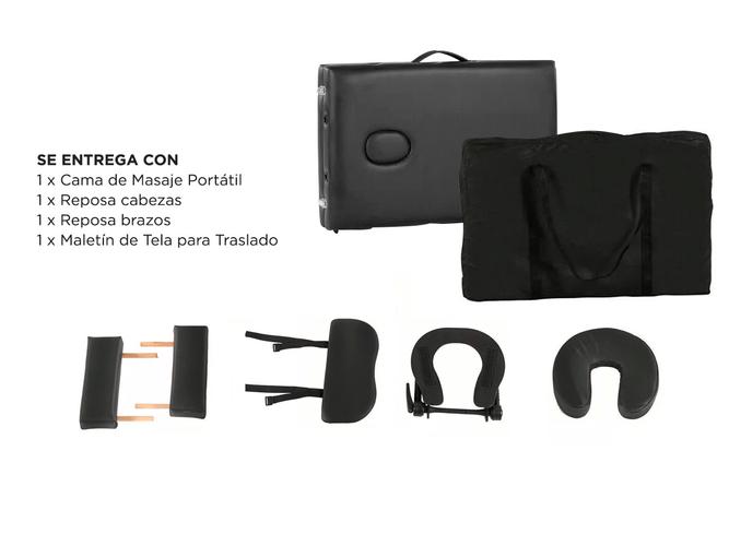 Camilla Para Masajes Gadnic Profesional Hasta 225kg 185x70cm Plegable - 5