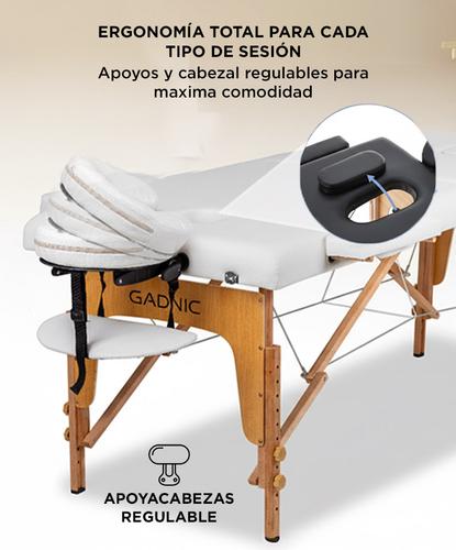 Camilla Para Masajes Gadnic Profesional Hasta 225kg 185x70cm Plegable - 4