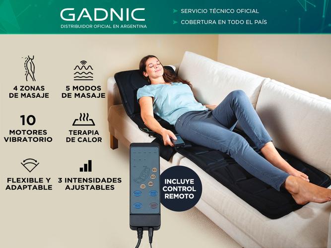 Masajeador Gadnic Mat Massager 10 Motores 5 Modos Terapia de Calor - 1