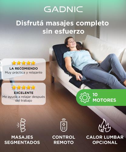 Masajeador Gadnic Mat Massager 10 Motores 5 Modos Terapia de Calor - 1