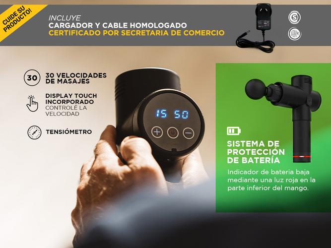 Pistola Masajeadora Gadnic Fisioterapia de Alta Intensidad Outlet - 4
