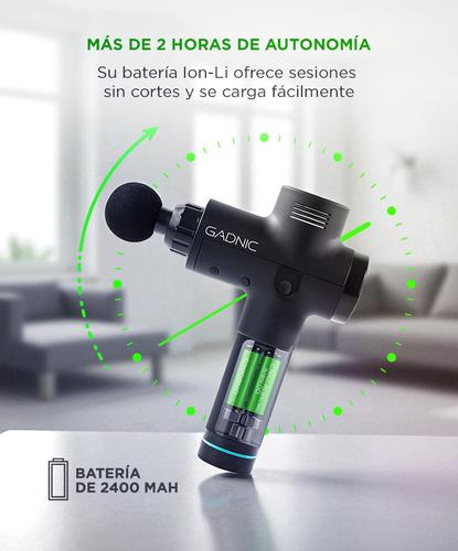 Masajeador Gadnic Massage Gun Pistola Inalámbrica Rehabilitación Fatiga Deportiva Usado - 3