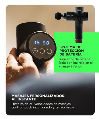 Masajeador Gadnic Massage Gun Pistola Inalámbrica Rehabilitación Fatiga Deportiva - 4