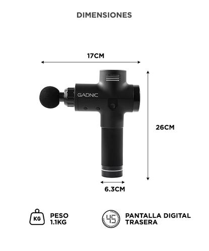Masajeador Gadnic Massage Gun Pistola Inalámbrica Rehabilitación Fatiga Deportiva Usado - 5