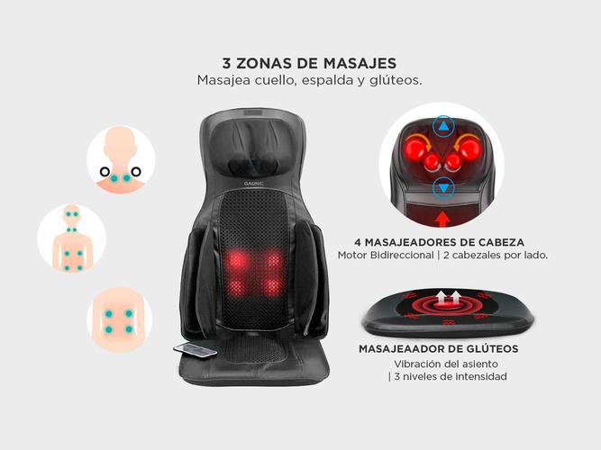 Asiento Masajeador Gadnic CIPRES Cuello Espalda Outlet - 2