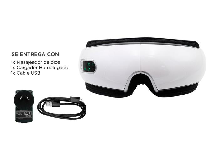 Masajeador Gadnic Shiatsu Para Ojos Terapia de Calor y Vibración con BT - 6