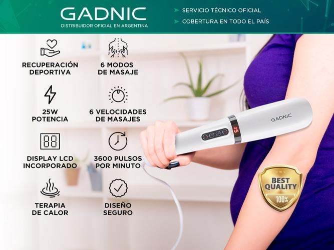 Masajeador Gadnic MAS28 De Mano Cuerpo Completo 6 Velocidades Terapia De Calor - 1