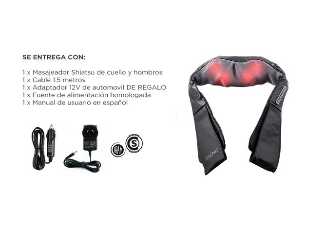 Masajeador Gadnic Ombu Cervical y Lumbar Shiatsu Terapia de Calor - 6