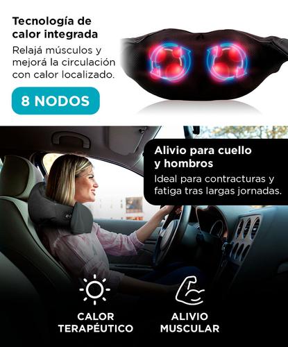 Masajeador Gadnic Ombu Cervical y Lumbar Shiatsu Terapia de Calor - 4