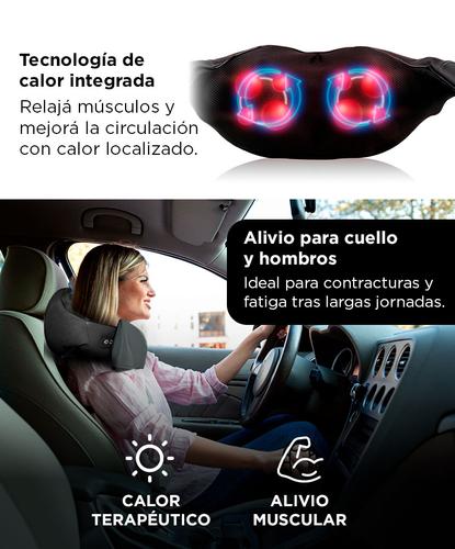 Masajeador Gadnic Ombu Cervical y Lumbar Shiatsu Terapia de Calor - 4
