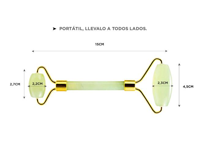 Masajeador Facial Corporal Gadnic Verde Jade - 4