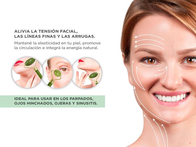 Kit Masajeador Facial Rodilo + Guasha Corporal Jade - 2