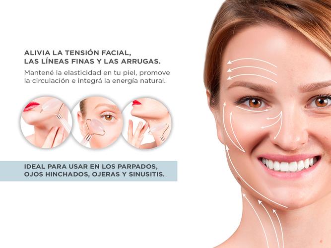 Kit x4 Masajeador Facial Piedra Blanco MST008 - 2