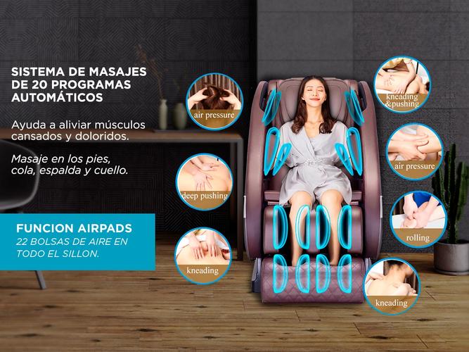 Sillón Masajeador Gadnic Titanium Masaje Cuerpo Completo Terapia De Calor Bluetooth - 2