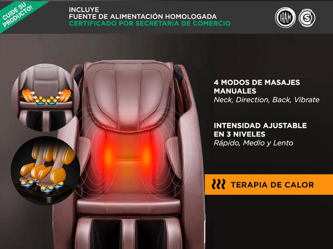 Sillón Masajeador Gadnic Titanium Masaje Cuerpo Completo Terapia De Calor Bluetooth - 3
