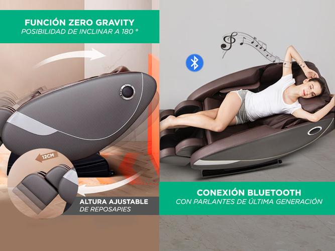 Sillón Masajeador Gadnic Titanium Masaje Cuerpo Completo Terapia De Calor Bluetooth - 4