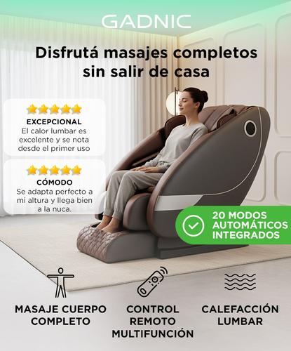 Sillón Masajeador Gadnic Titanium Masaje Cuerpo Completo Terapia De Calor Bluetooth - 1