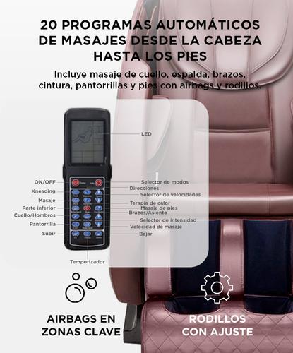 Sillón Masajeador Gadnic Titanium Masaje Cuerpo Completo Terapia De Calor Bluetooth - 2