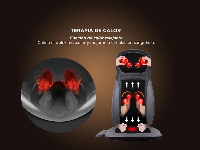 Asiento Masajeador Gadnic Acacia Shiatsu Terapia de Calor Usado - 3