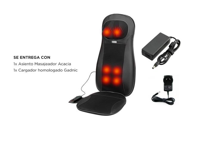 Asiento Masajeador Gadnic Acacia Shiatsu Terapia de Calor - 6