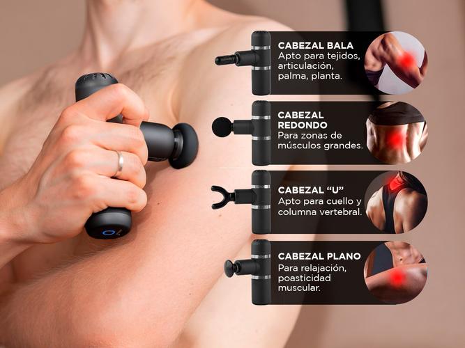 Pistola Masajeadora Gadnic Gunax Fisioterapia de Alta Intensidad - 3