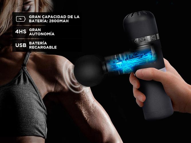 Pistola Masajeadora Gadnic Gunax Fisioterapia de Alta Intensidad - 4