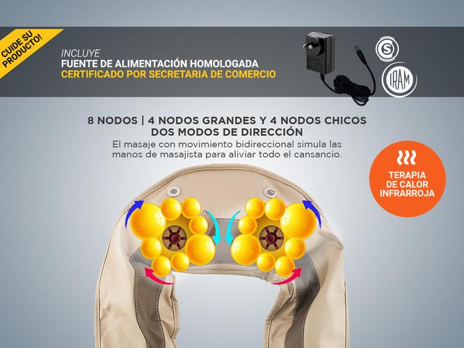 Masajeador Eléctrico Gadnic de Cuello y Espalda - 3