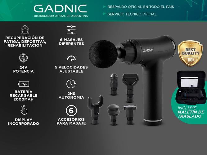 Pistola Masajeadora Gadnic 6 tipos de masajes - 1