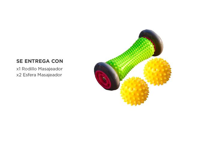 Kit Rodillo De Reflexología Gadnic Bolas Masajeadoras Fascitis Rehabilitacion - 5