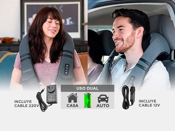 Masajeador De Cuello Gadnic Yapeyú Cervical Recargable Shiatsu - 3