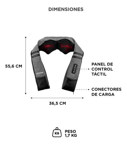 Masajeador De Cuello Gadnic Yapeyú Cervical Recargable Shiatsu - 5