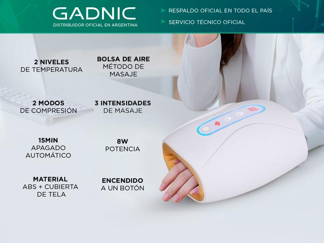 Masajeador de manos GADNIC MAS8090RE 8W calor - 1