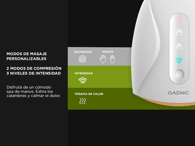 Masajeador de manos GADNIC MAS8090RE 8W calor - 3