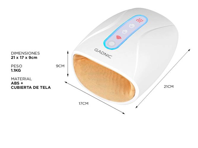 Masajeador de manos GADNIC MAS8090RE 8W calor - 5